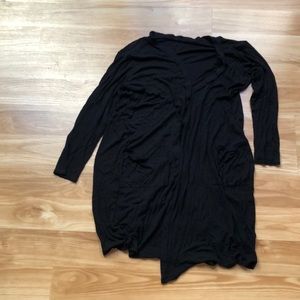 Long black cardigan